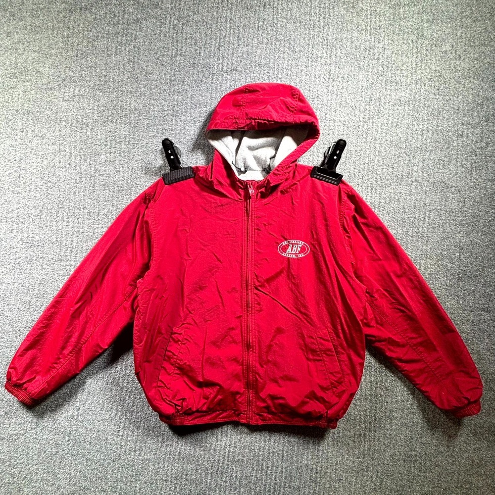 Gear for Sports ABF Freight System Jacket Mens M Red Embroidered Full Zip Hooded